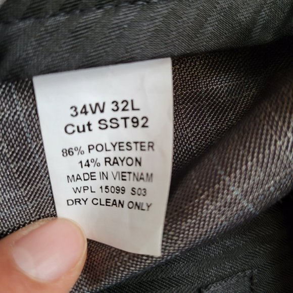 Structure - Men's Grey Dress Pants - 34W 32L - Picture 4 of 6